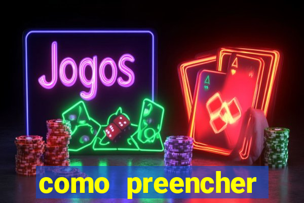 como preencher recibo de pagamento