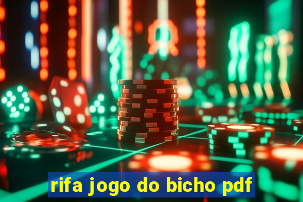 rifa jogo do bicho pdf