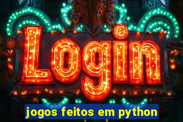 jogos feitos em python