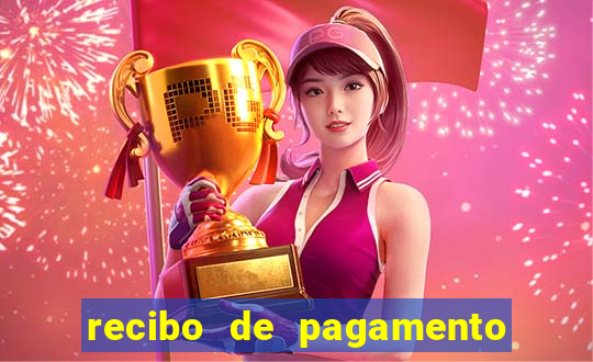 recibo de pagamento simples word
