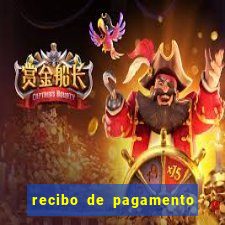 recibo de pagamento simples word